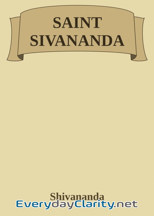 Book cover: Saint S Ivananda