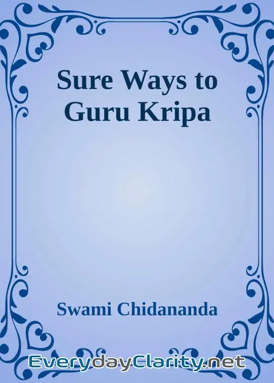 Book cover: Sure Ways To Guru Kripa