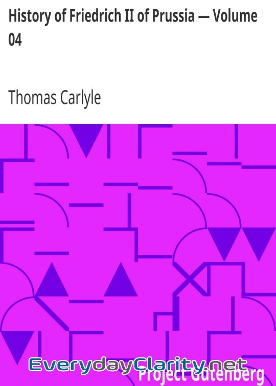 Book cover: History Of Friedrich Ii Of Prussia - Volume 04