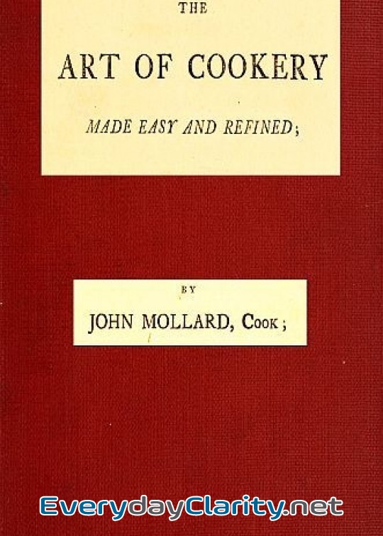 Book cover: The Art Of Cookery Made Easy And Refined