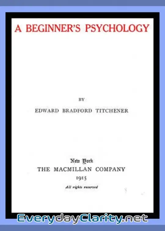 Book cover: A Beginner’s Psychology