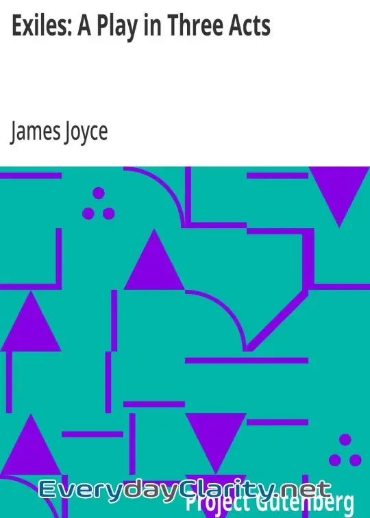 Book cover: Exiles. A Play In Three Acts