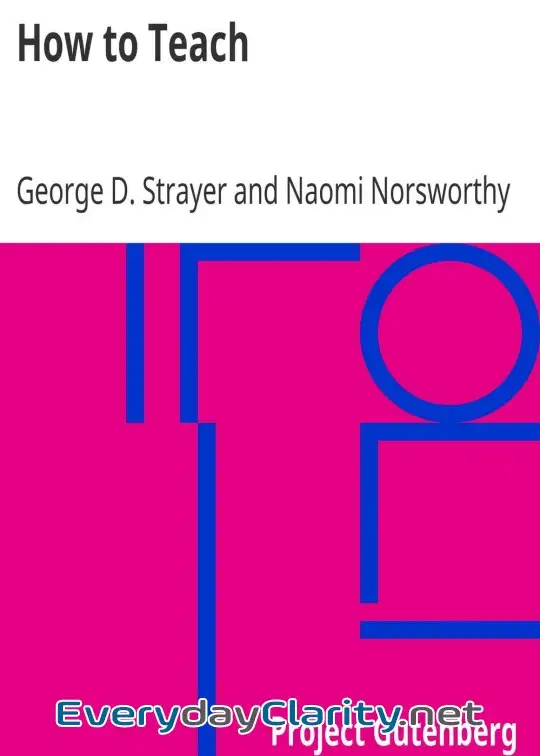 Book cover: How To Teach
