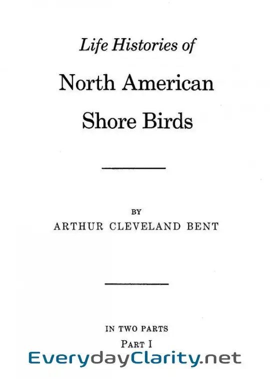 Book cover image Life Histories Of North American Shore Birds, Part 1 (Of 2)