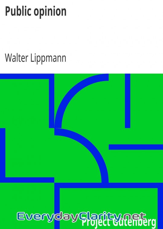 Book cover: Public Opinion