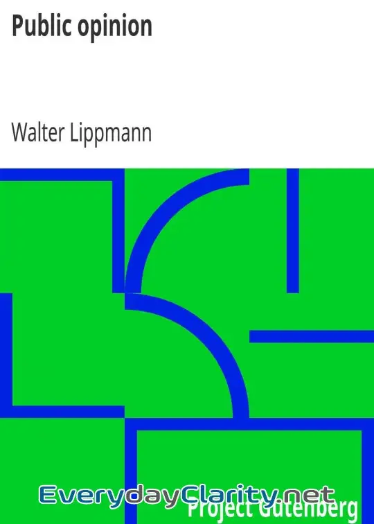 Book cover: Public Opinion