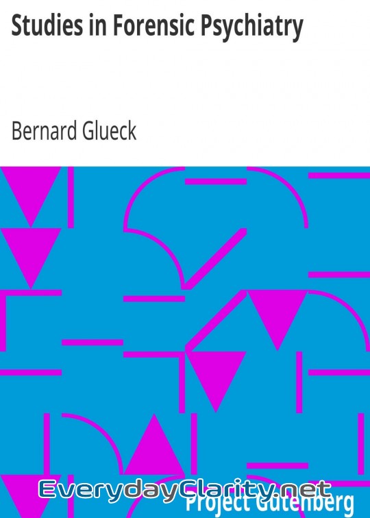 Book cover: Studies In Forensic Psychiatry