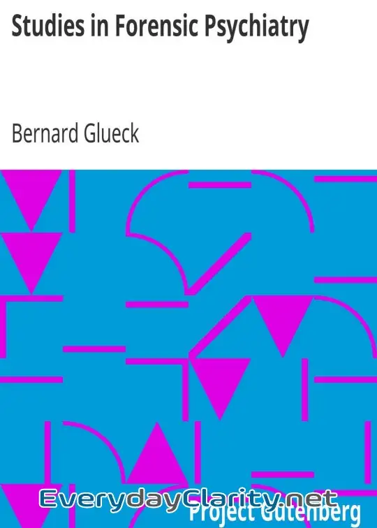 Book cover: Studies In Forensic Psychiatry