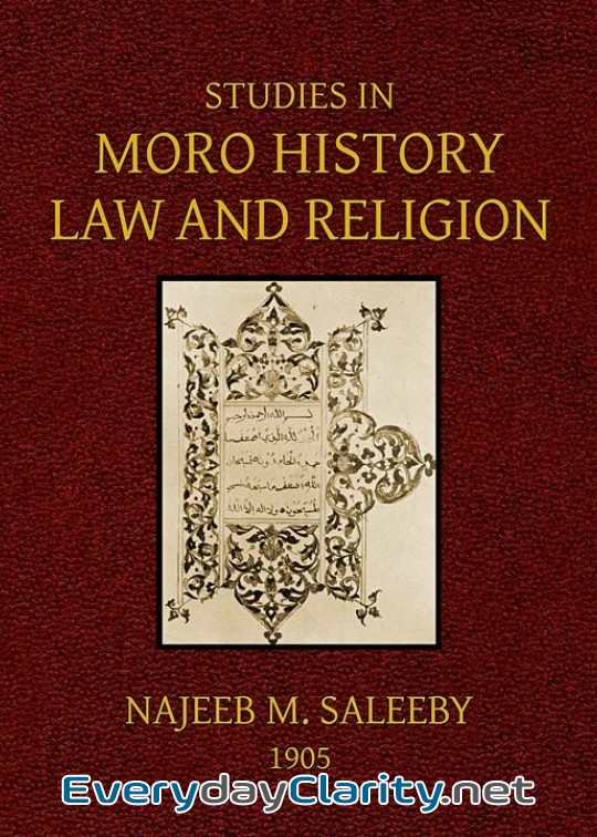 Book cover: Studies In Moro History, Law, And Religion