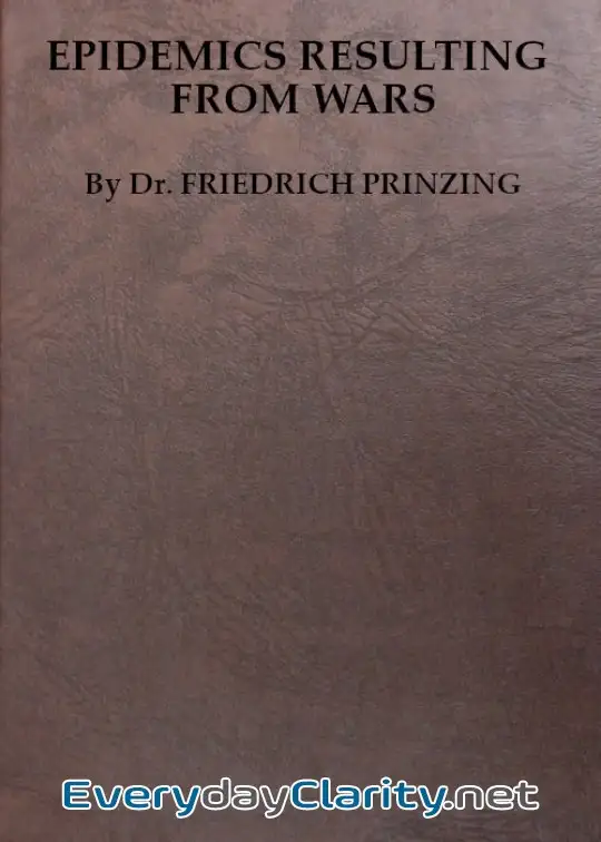 Book cover: Epidemics Resulting From Wars