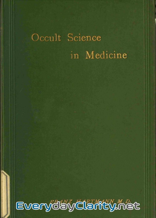 Book cover: Occult Science In Medicine