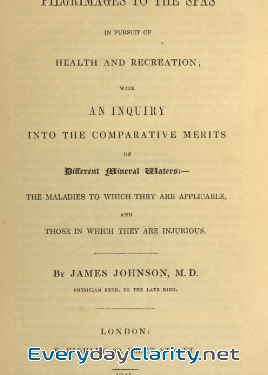 Book cover: Pilgrimages To The Spas In Pursuit Of Health And Recreation . With An Inquiry Into The Com