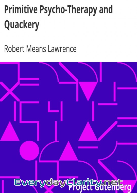 Book cover: Primitive Psycho-Therapy And Quackery
