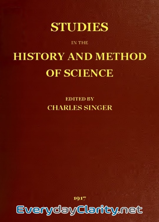 Book cover: Studies In The History And Method Of Science, Vol. 1 (Of 2)