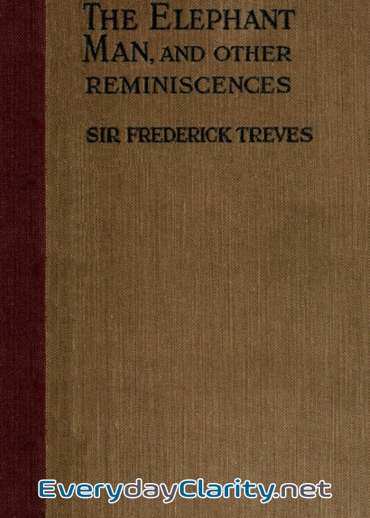 Book cover: The Elephant Man And Other Reminiscences