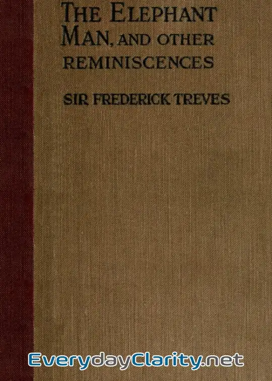 Book cover: The Elephant Man And Other Reminiscences