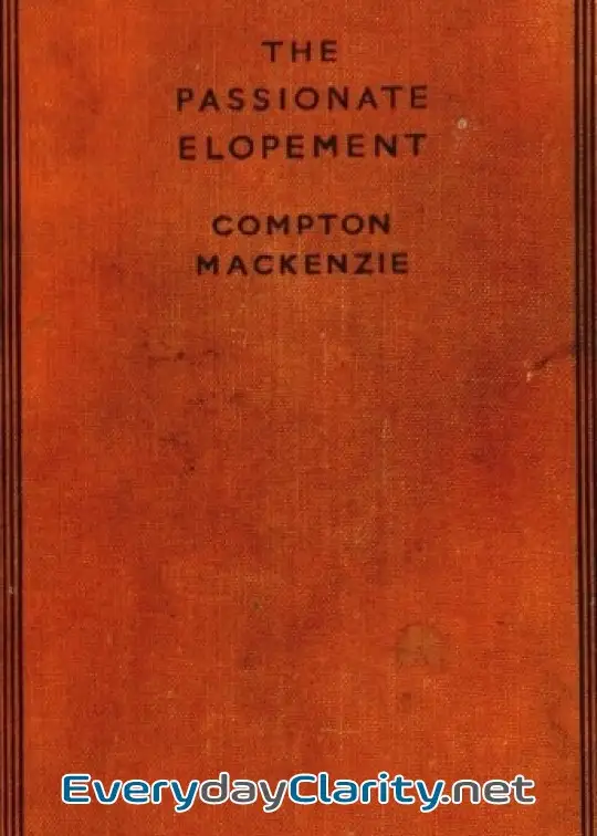 Book cover: The Passionate Elopement