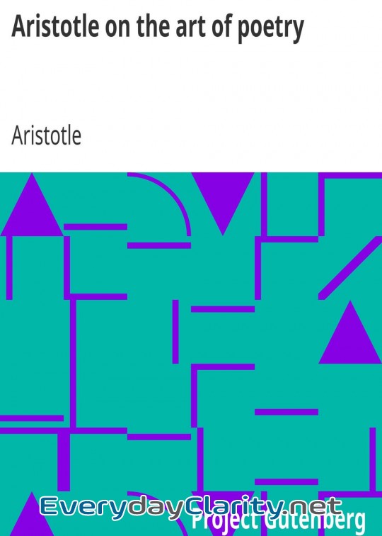 Book cover: Aristotle On The Art Of Poetry