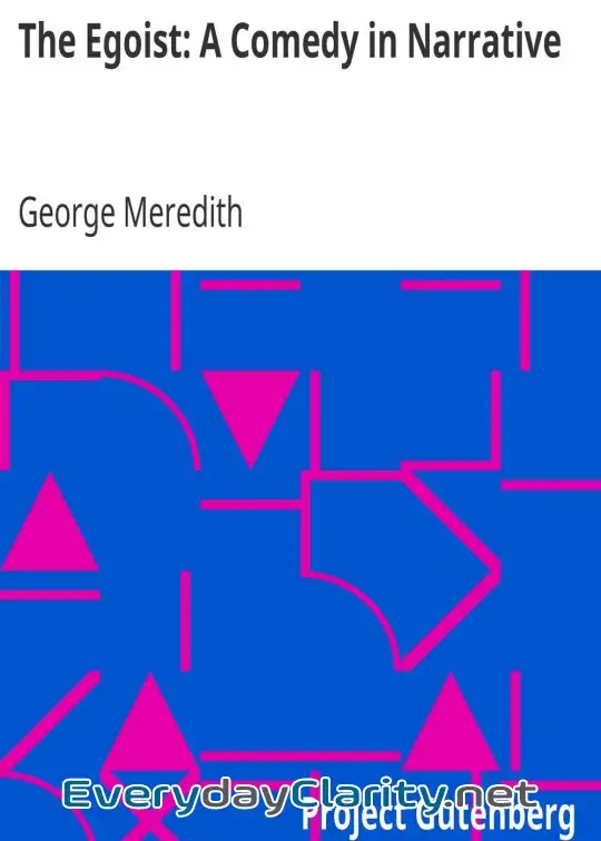 Book cover: The Egoist. A Comedy In Narrative