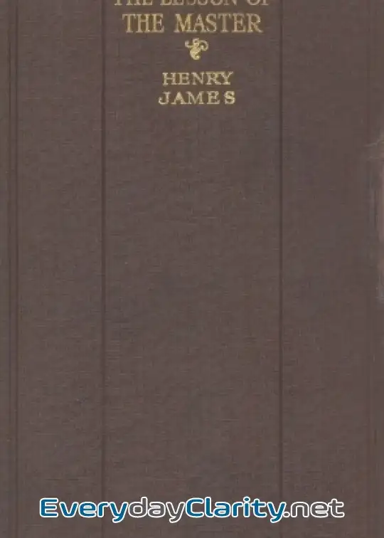 Book cover: The Lesson Of The Master