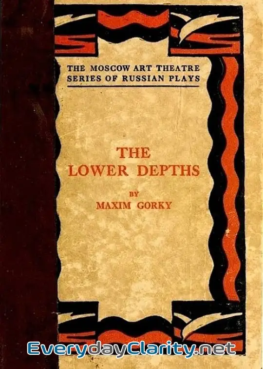 Book cover: The Lower Depths. A Drama In Four Acts
