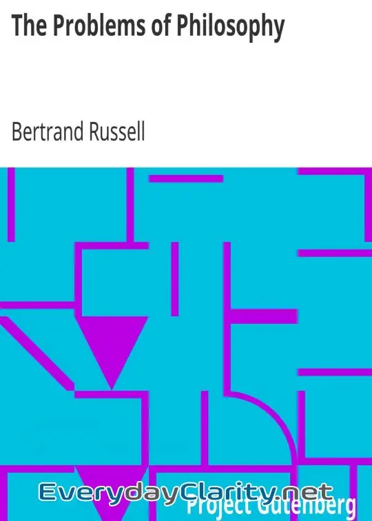 Book cover: The Problems Of Philosophy