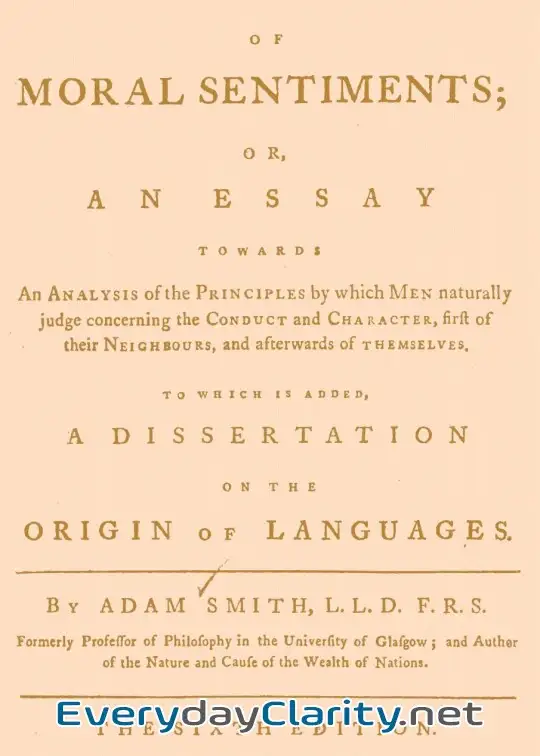 Book cover: The Theory Of Moral Sentiments . Or, An Essay Towards An Analysis Of The Principles By Whi