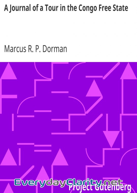 Book cover: A Journal Of A Tour In The Congo Free State