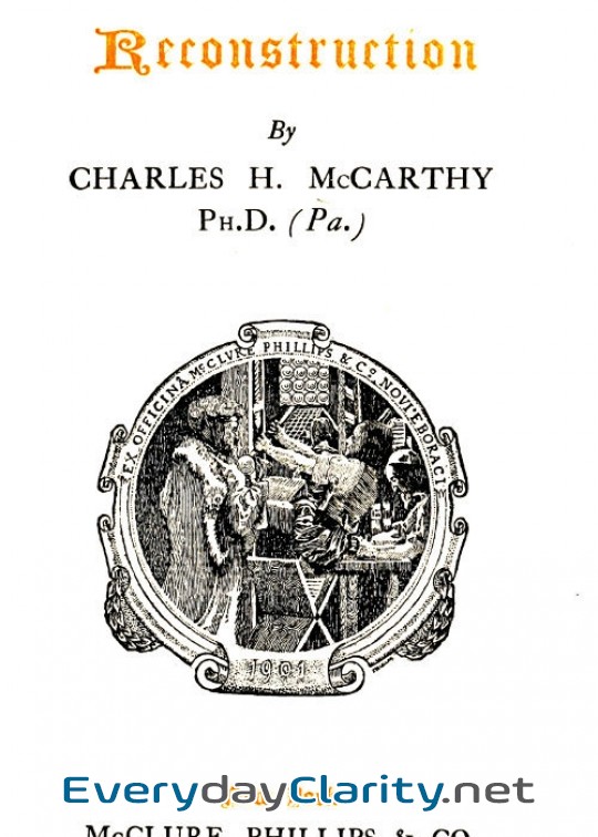 Book cover: Lincoln’s Plan Of Reconstruction