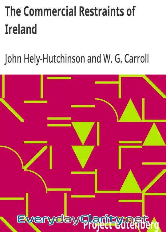 Book cover: The Commercial Restraints Of Ireland