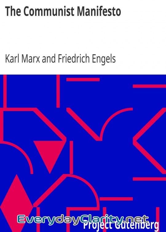 Book cover: The Communist Manifesto