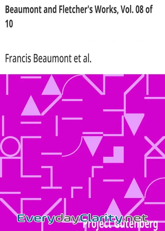 Book cover: Beaumont And Fletcher’s Works, Vol. 08 Of 10