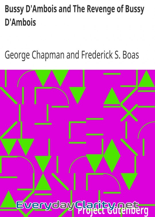 Book cover: Bussy D’Ambois And The Revenge Of Bussy D’Ambois