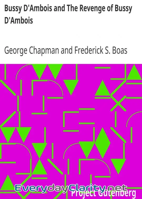 Book cover: Bussy D’Ambois And The Revenge Of Bussy D’Ambois