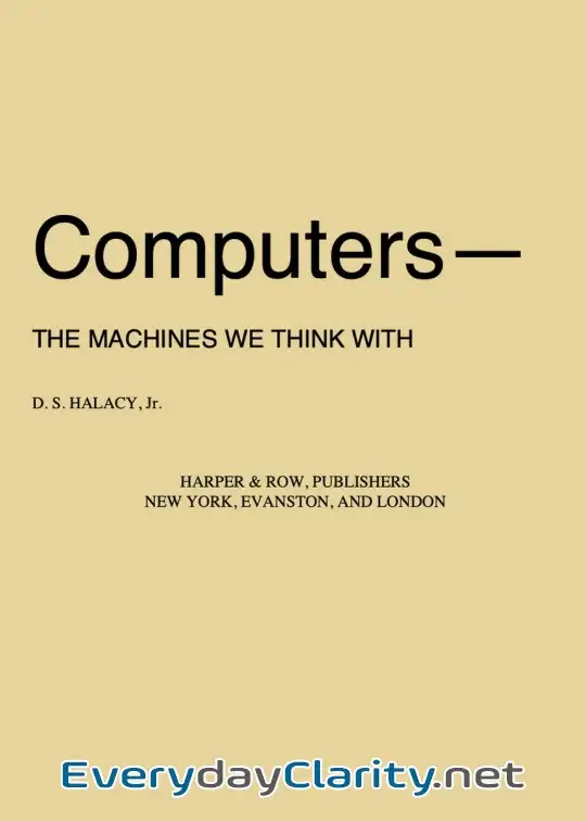 Book cover: Computers-The Machines We Think With