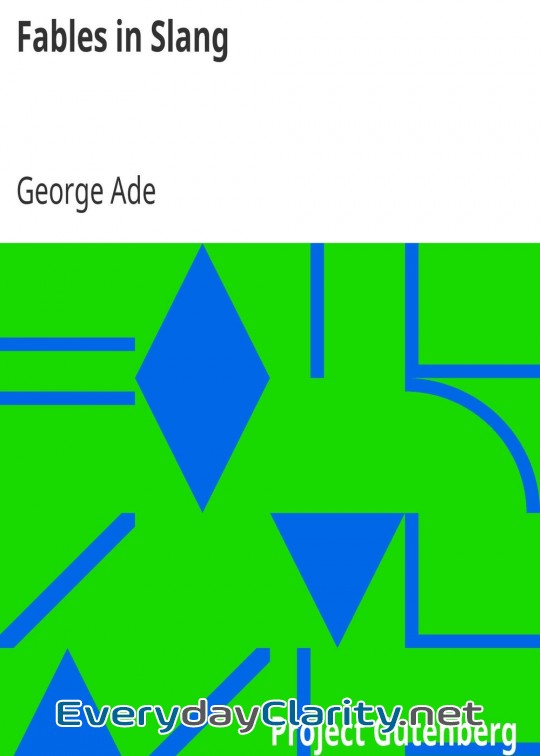 Book cover: Fables In Slang