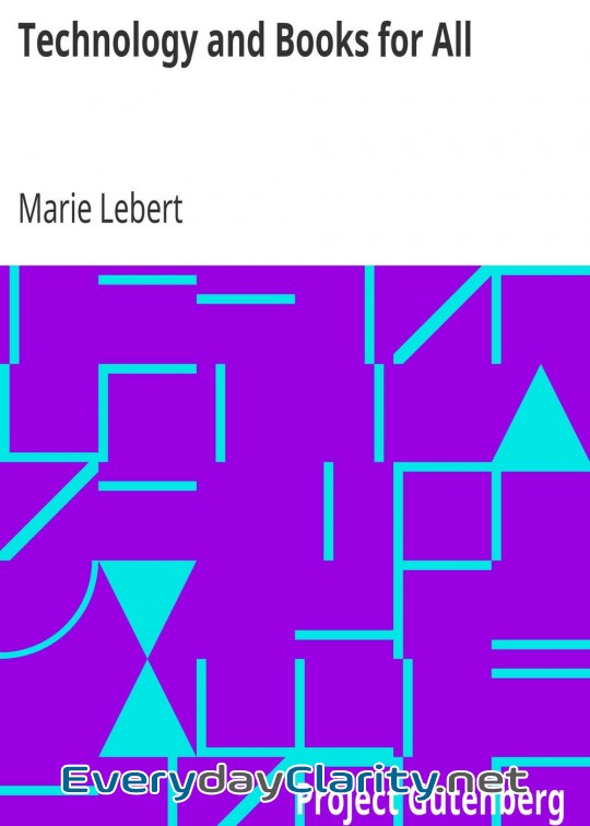 Book cover: Technology And Books For All