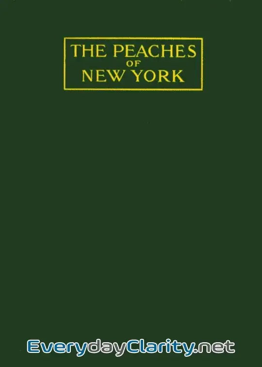 Book cover: The Peaches Of New York