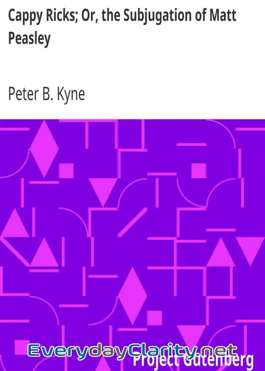 Book cover: Cappy Ricks; Or, The Subjugation Of Matt Peasley