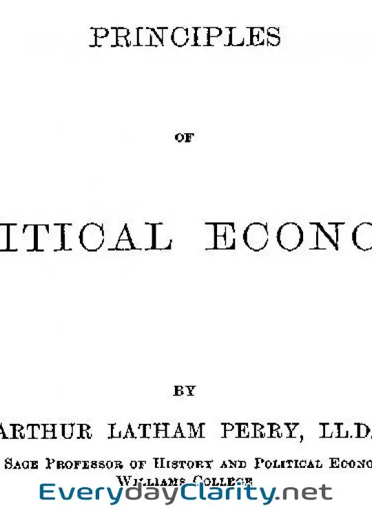 Book cover: Principles Of Political Economy