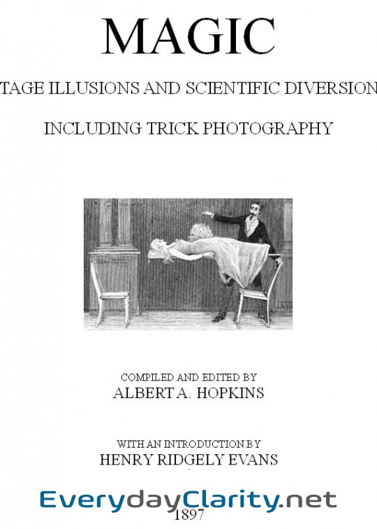 Book cover: Magic, Stage Illusions And Scientific Diversions, Including Trick Photography