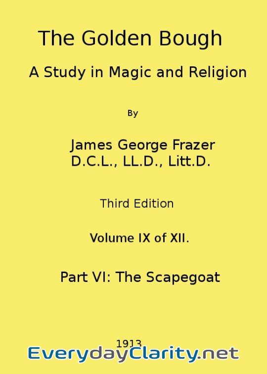 Book cover: The Golden Bough. A Study In Magic And Religion (Third Edition, Vol. 09 Of 12)