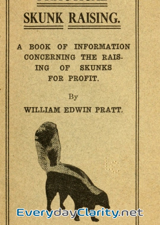 Book cover image Practical Skunk Raising . A Book Of Information Concerning The Raising Of Skunks For Profi