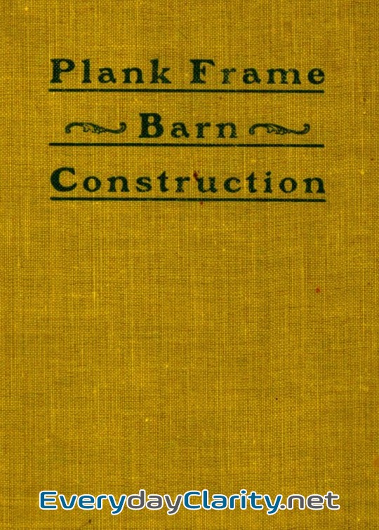 Book cover: Plank Frame Barn Construction