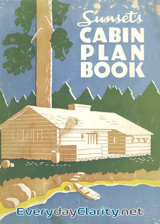Book cover: Sunset’s Cabin Plan Book