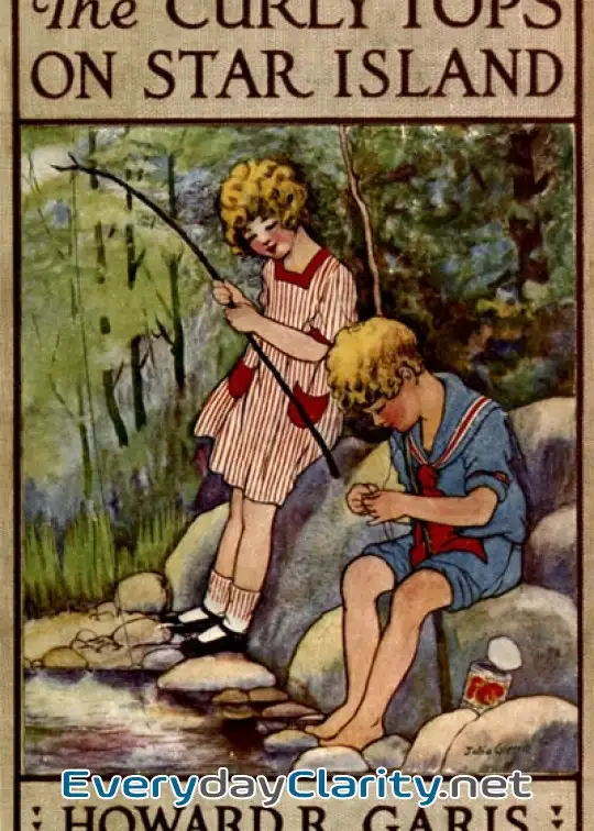 Book cover: The Curlytops On Star Island; Or, Camping Out With Grandpa