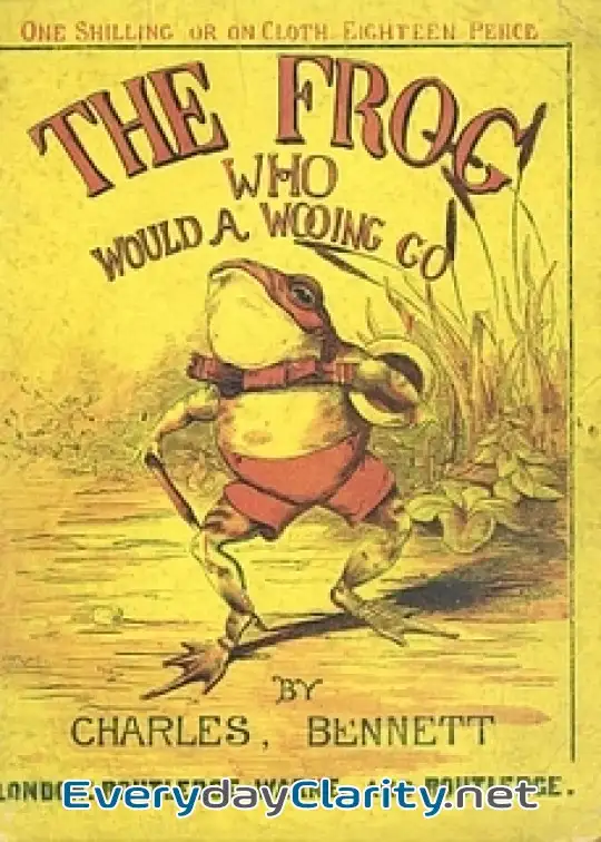 Book cover: The Frog Who Would A Wooing Go