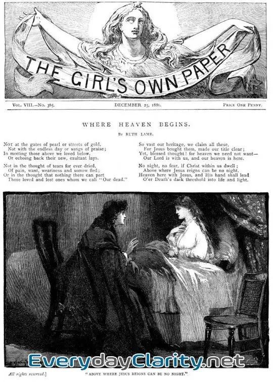 Book cover: The Girl’s Own Paper, Vol. Viii, No. 365, December 25, 1886