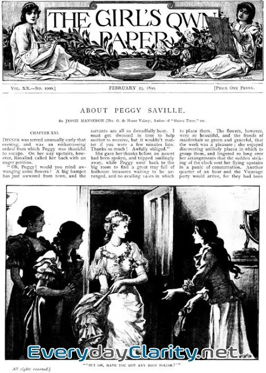 Book cover: The Girl’s Own Paper, Vol. Xx, No. 1000, February 25, 1899