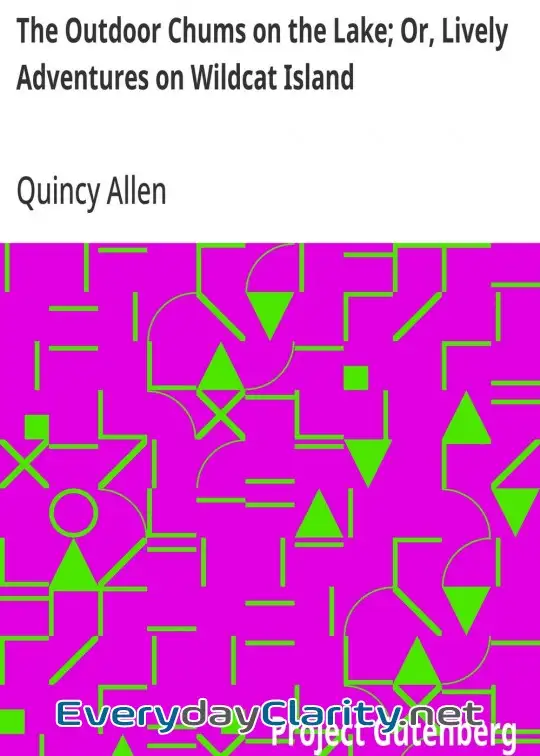 Book cover: The Outdoor Chums On The Lake; Or, Lively Adventures On Wildcat Island
